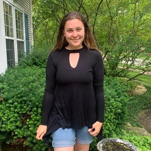 Black Long Sleeve Top